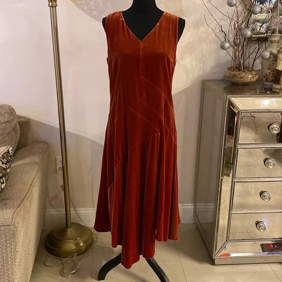 Lafayette 148 New York velvet asymmetrical dress size 6 - Picture 6 of 11